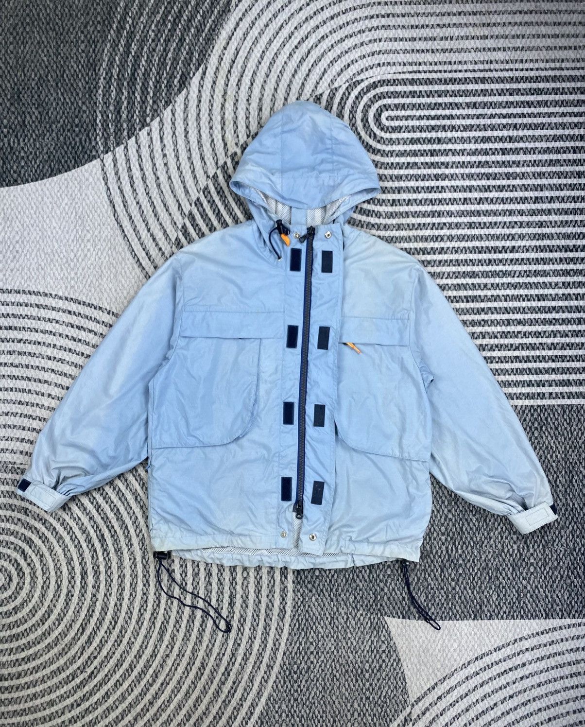 Polo Ralph Lauren Vtg Polo Ralph Lauren Sport Light Blue Hoddie Jacket Size US M / EU 48-50 / 2 - 5 Thumbnail