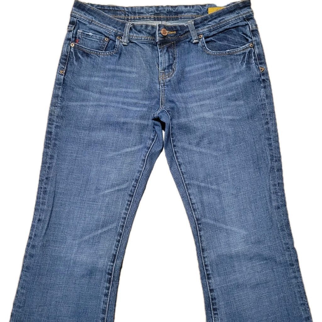 Seven 7 Seven 7 Classic Flare Stretch Blue Jeans Size 31 Inseam 34" Size 31" - 5 Thumbnail