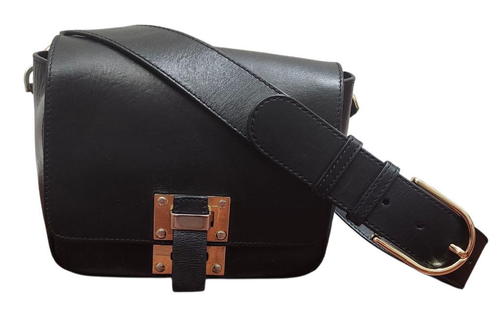 Sophie Hulme SOPHIE HULME Black Smooth Matte Leather Crossbody Bag Size ONE SIZE - 2 Thumbnail