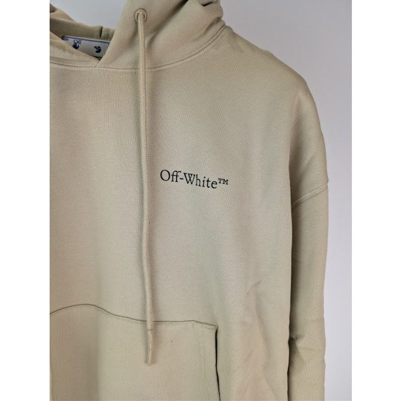 Off-White o1rshd1 Caravagg Crowning Over Hoodie in Dark Sand / Black Size US M / EU 48-50 / 2 - 10 Thumbnail