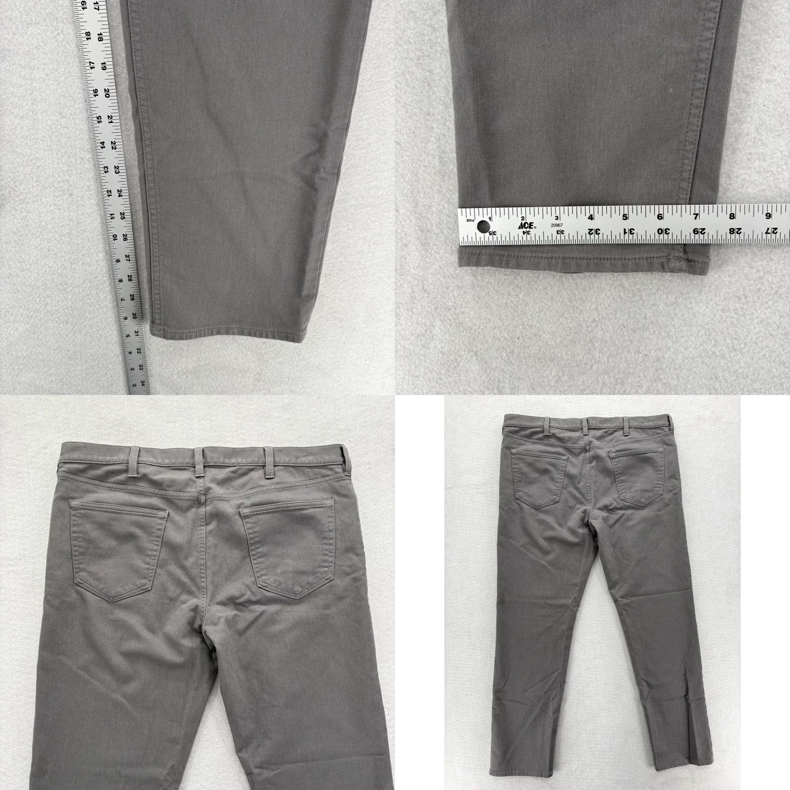 Banana Republic Banana Republic Traveler Pants Mens 40x32 Gray Slim Fit Stretch Chinos Casual Pants Slim Fit Mens Gray Traveler Chinos Casual Banana Republic Size US 40 / EU 56 - 8 Thumbnail