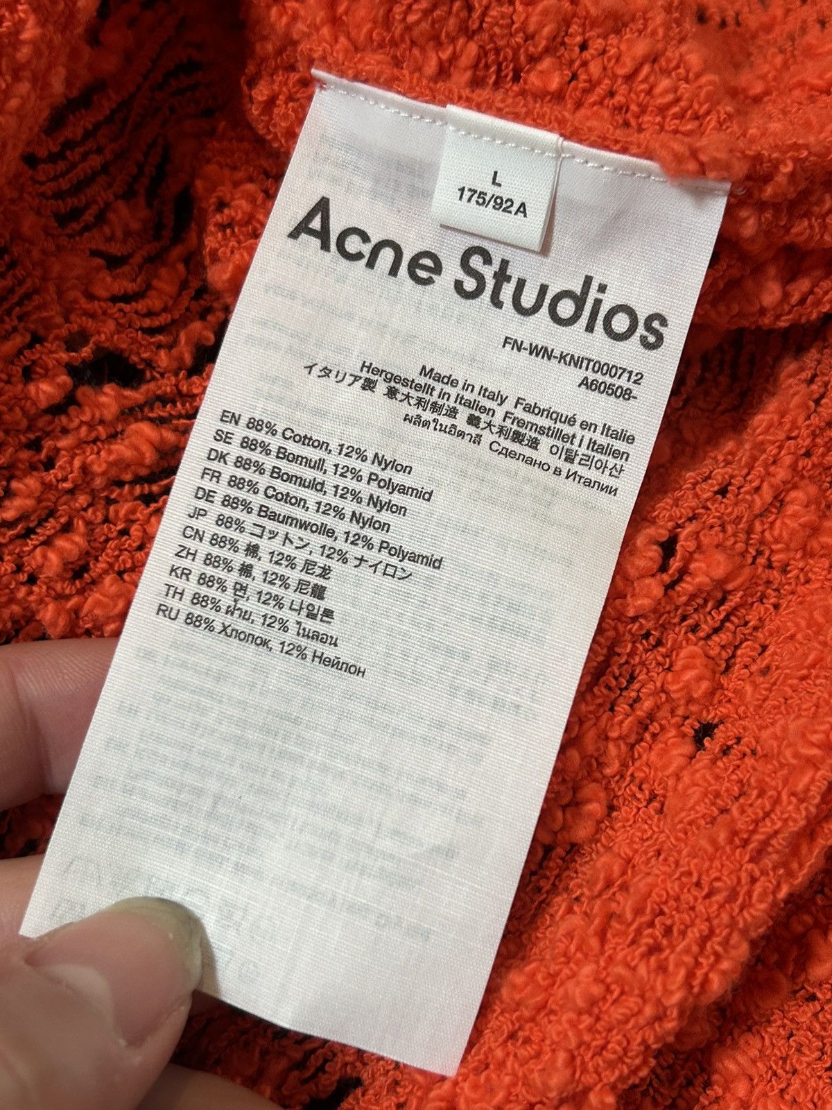 Acne Studios Distressed Grunge Knit Size US S / EU 44-46 / 1 - 6 Thumbnail