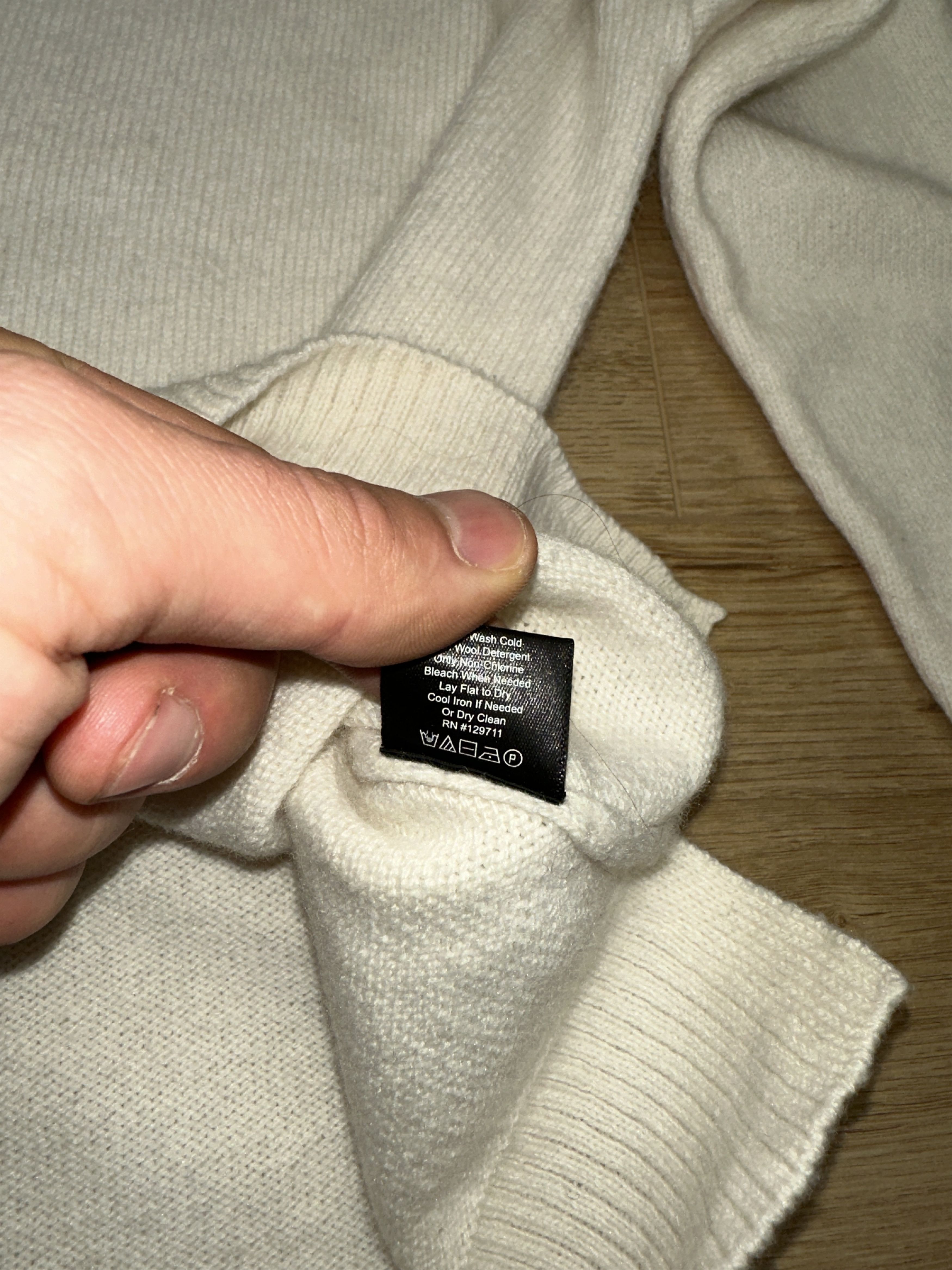 Other Jenni Kayne Wool Cashmere Knit Striped Trim Pullover Size L Size L / US 10 / IT 46 - 7 Thumbnail