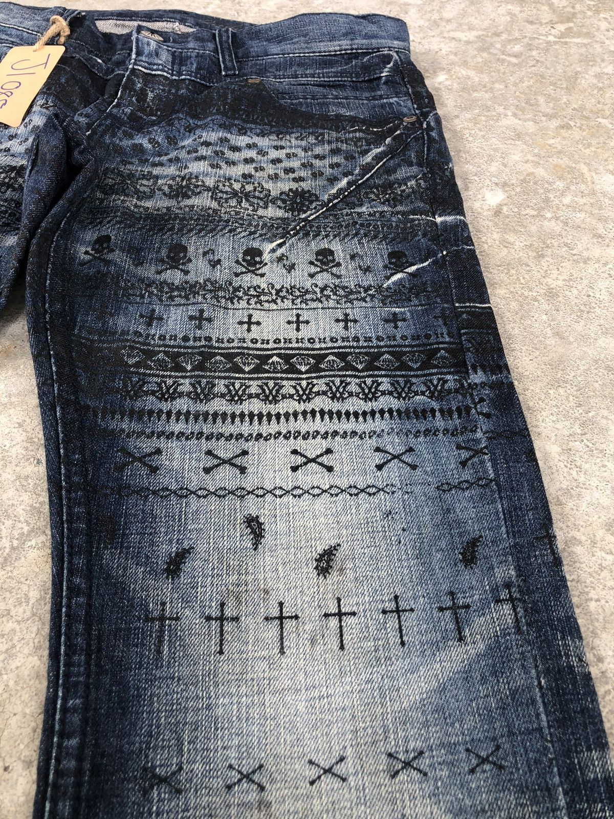 If Six Was Nine Flared Jeans Urban Craft Distressed Jeanss Size US 33 - 14 Thumbnail