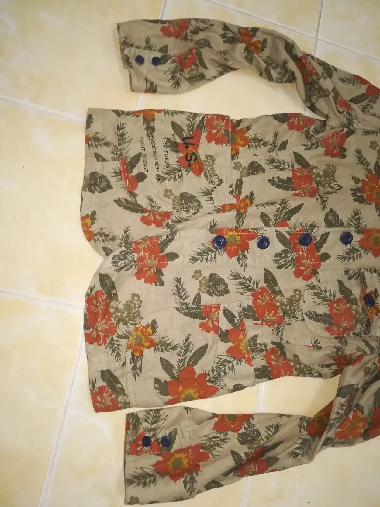 Avirex Avirex Flight Garment Specification Blazer Floral Size US L / EU 52-54 / 3 - 6 Thumbnail