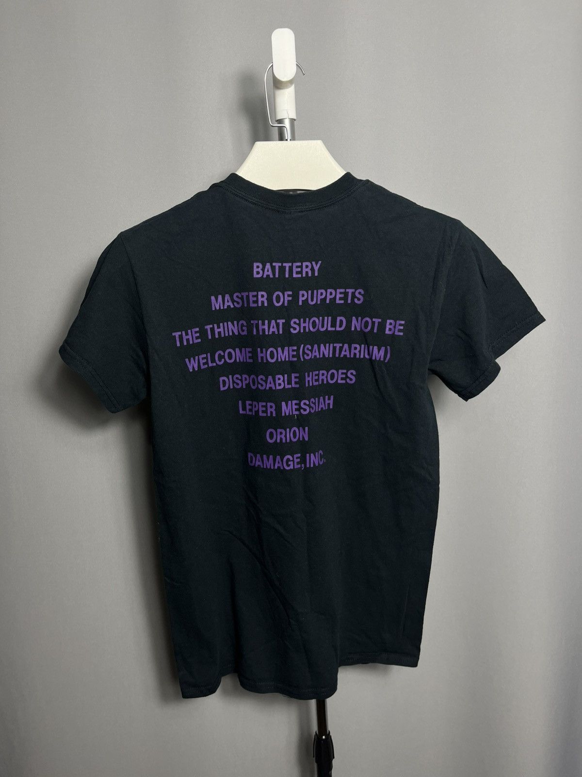 Gildan Metallica Master of Puppets Black T-Shirt Tour 2007 Size US S / EU 44-46 / 1 - 5 Thumbnail