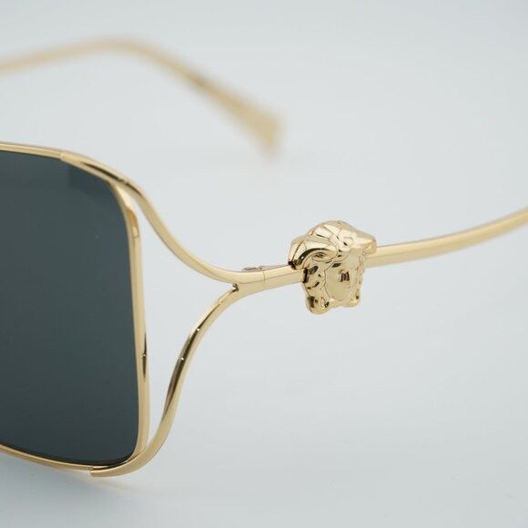 Versace Versace VE2288 100287 Sunglasses Gold Square Frame Size ONE SIZE - 8 Thumbnail