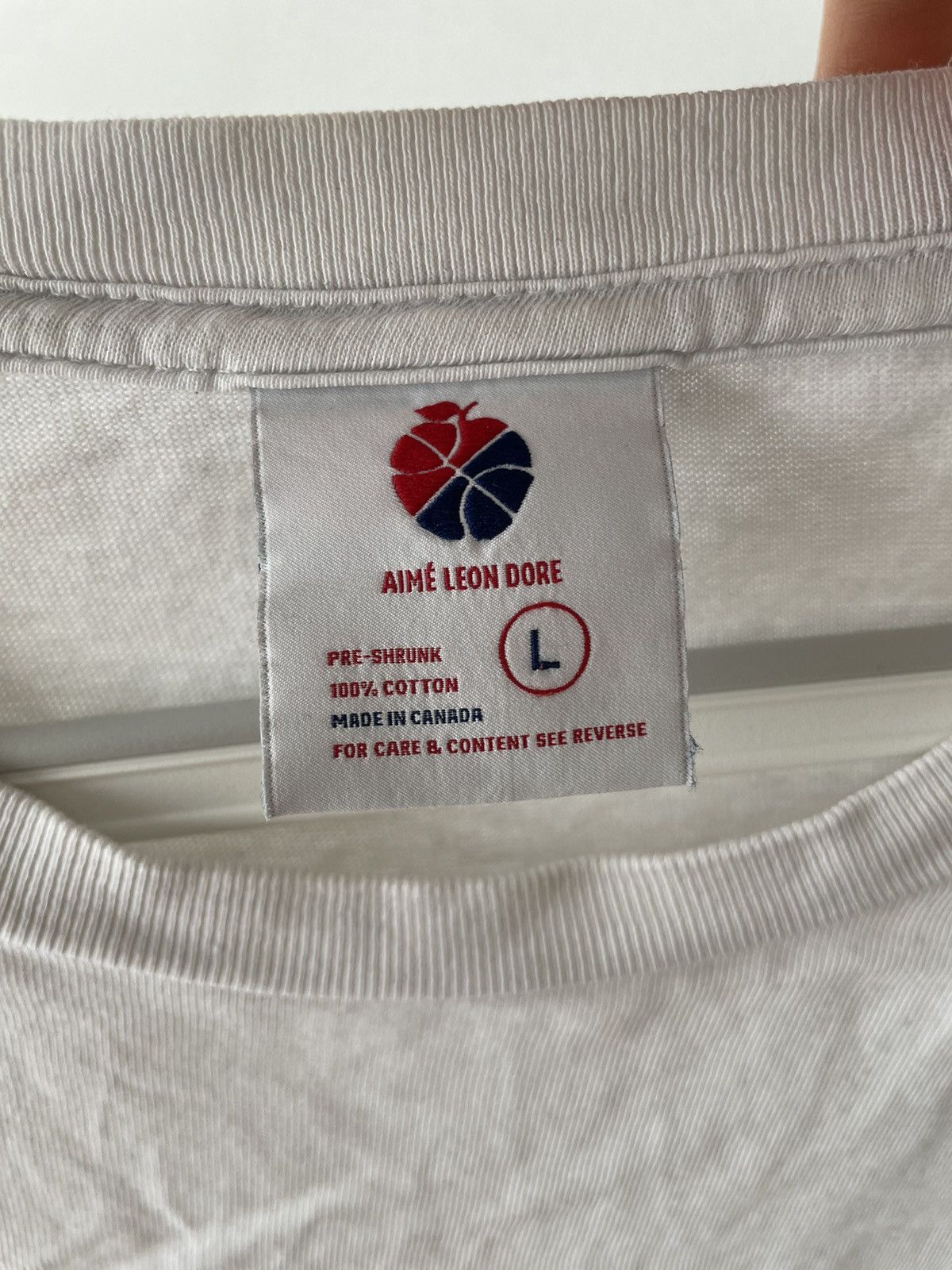 Aime Leon Dore White Aimé Leon Dore t-shirt Size US L / EU 52-54 / 3 - 3 Thumbnail