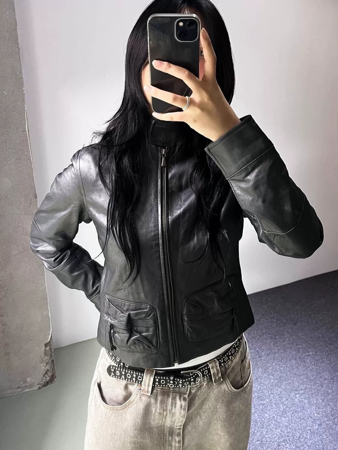 Armani Armani Vintage Black Leather Jacket Size US M / EU 48-50 / 2 - 1 Thumbnail
