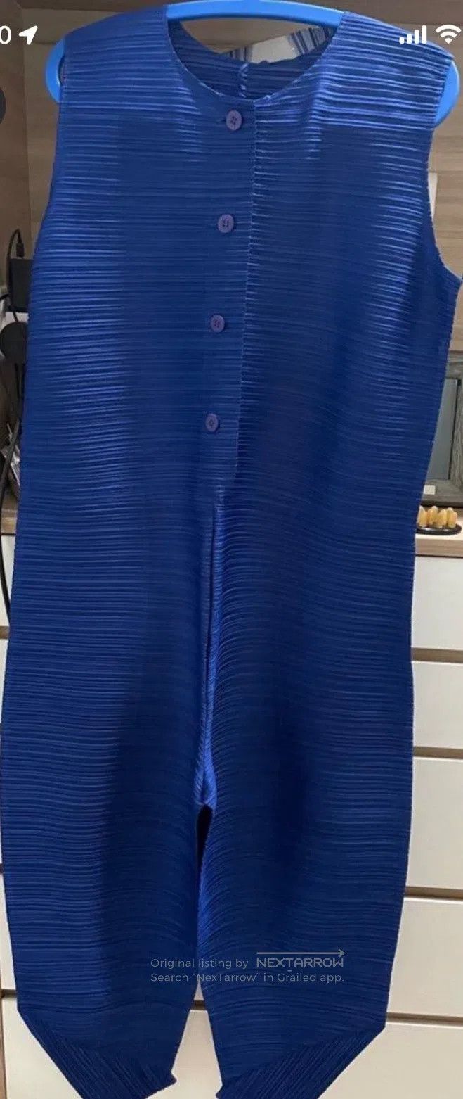 Issey Miyake Issey Miyake Navy Blue Vest Dress Size XXL / US 16-18 / IT 52-54 - 3 Thumbnail