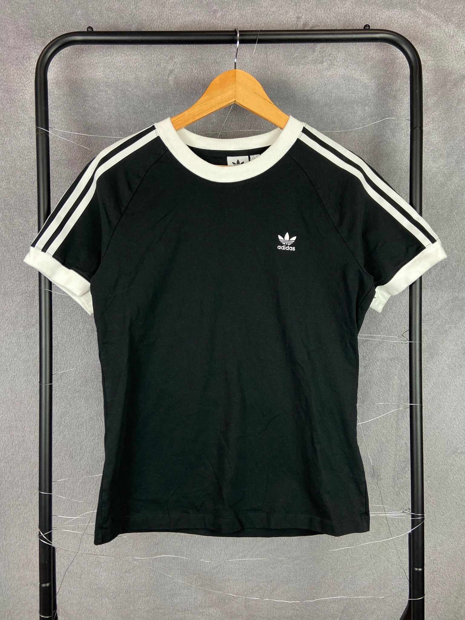 Adidas Adidas 3 stripes ringer t-shirt vintage S trefoil logo Size S / US 4 / IT 40 - 1 Thumbnail