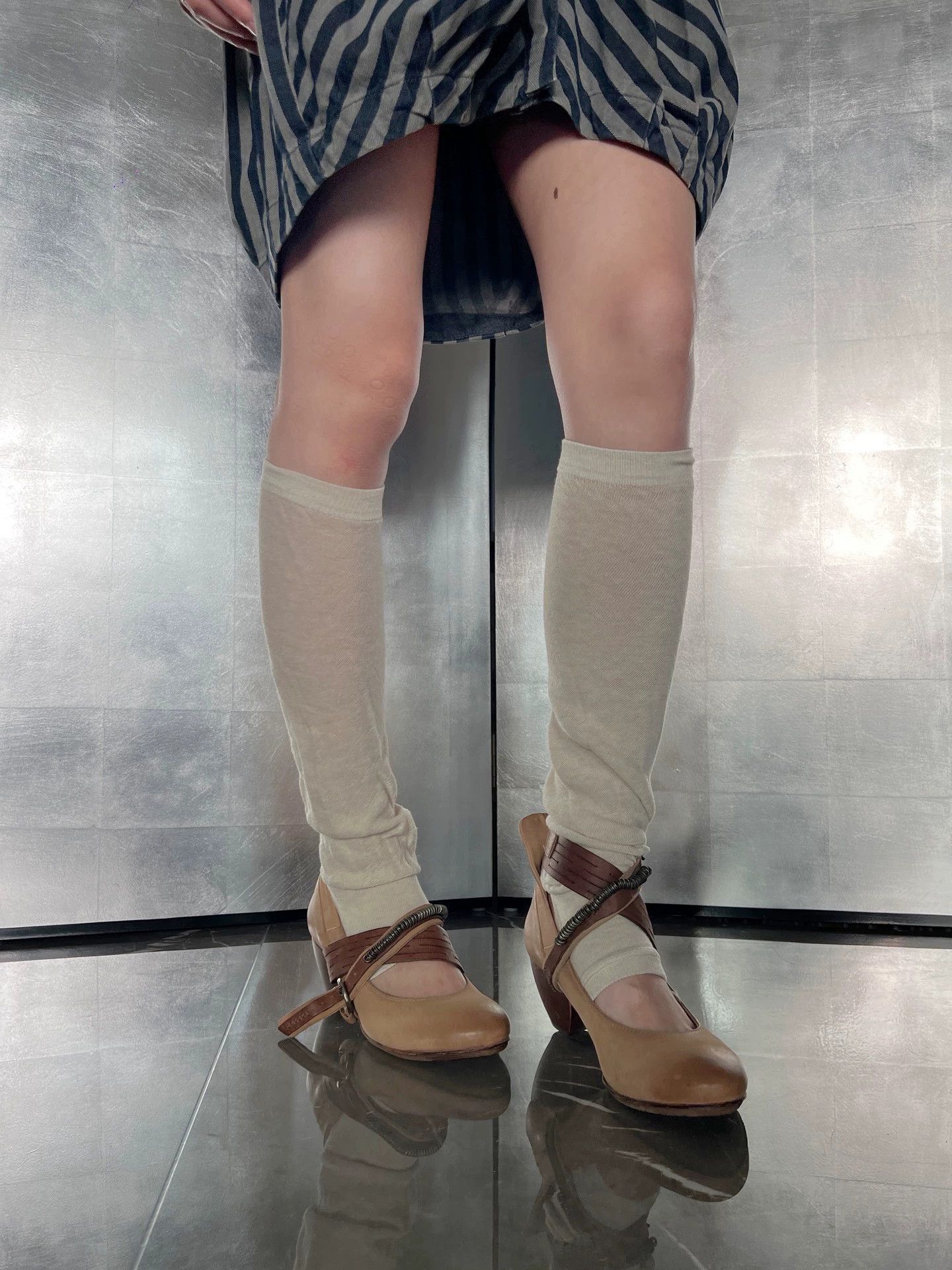 Other A.s 98 Aristep Vintage Distressed Cowhide Asym High Heels 39 Size US 8.5 / IT 38.5 - 2 Thumbnail