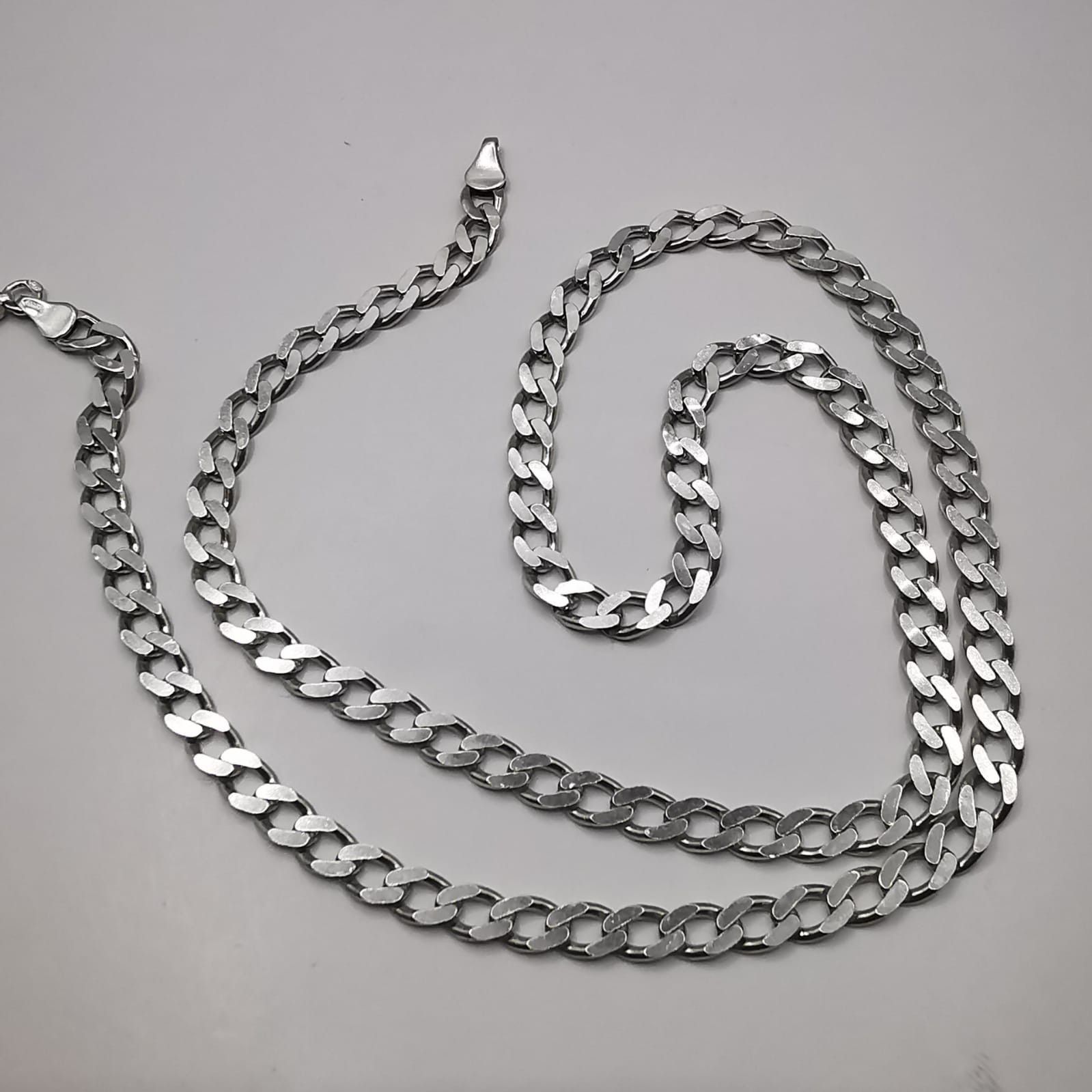 Sterling Silver Vintage Jewelry Chain, 925 Sterling Silver, Signed 21,21g Size ONE SIZE - 1 Thumbnail