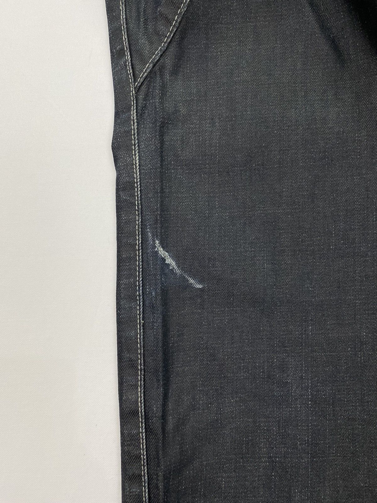 Japanese Brand UJ Distressed Waxed Jeans Size US 30 / EU 46 - 13 Thumbnail