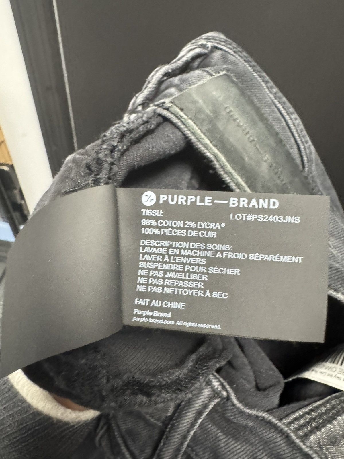 Purple Brand PURPLE BRAND x Blue Sky Inn Low Rise Skinny Jeans Black Size US 29 - 7 Thumbnail