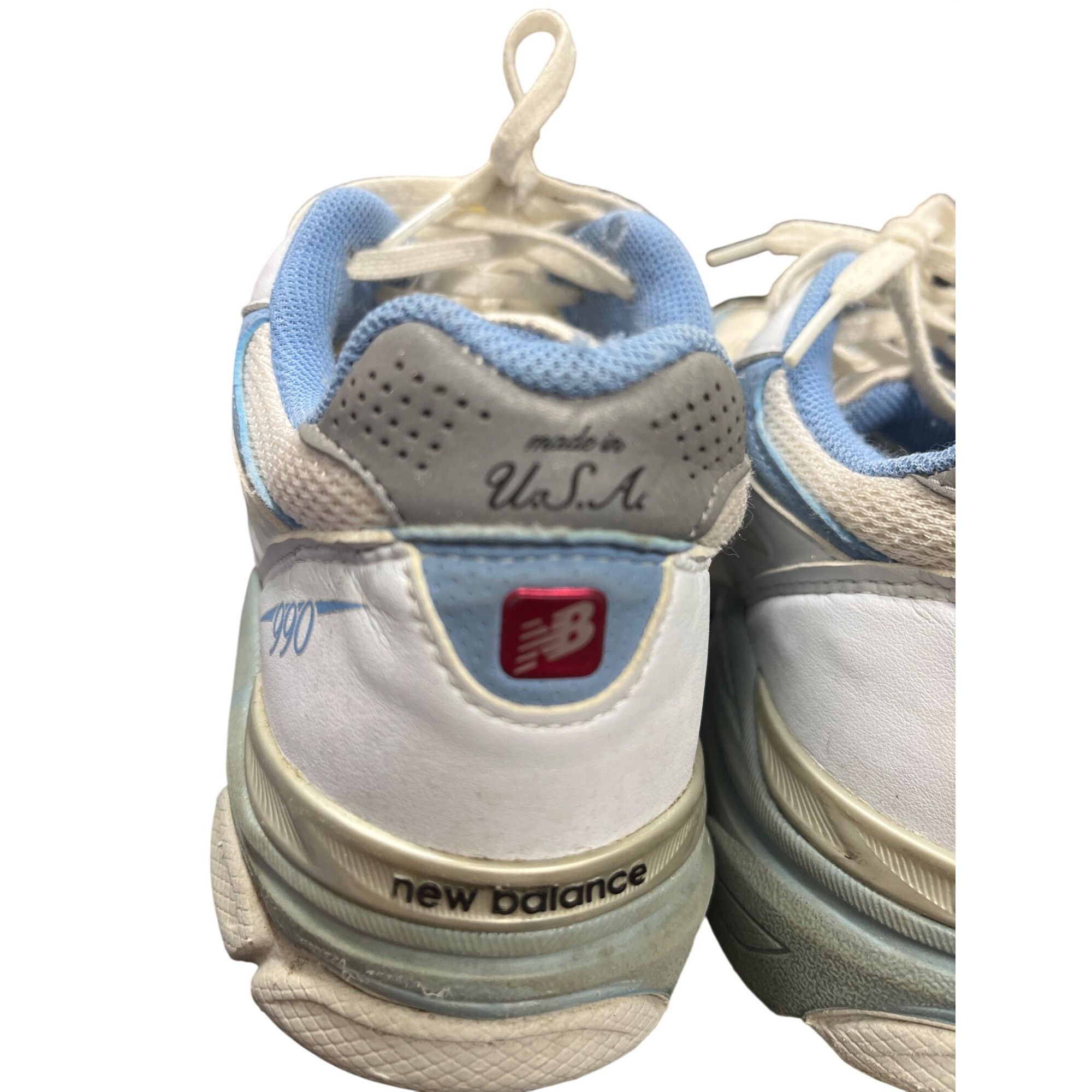 New Balance New Balance 990V3 wms blue white retro low running sneakers Size US 8 / IT 38 - 14 Thumbnail