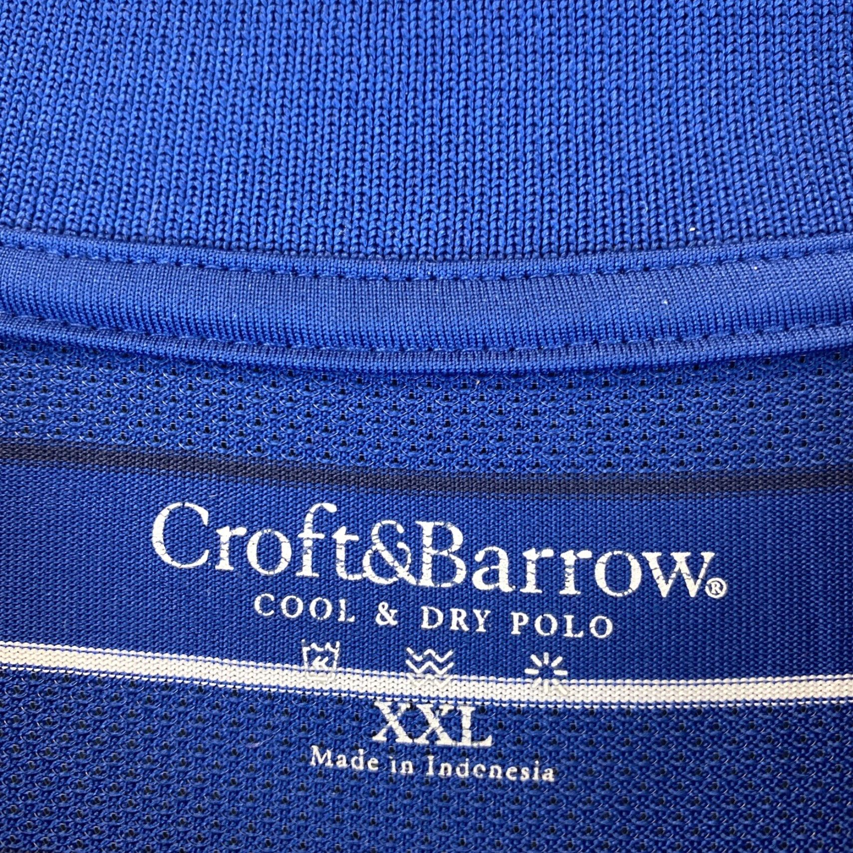 Croft & Barrow Croft & Barrow Quick Dry Polo Shirt Men's XXL Short Sleeve BLUE 55-18 / 2XL Size US XXL / EU 58 / 5 - 3 Thumbnail