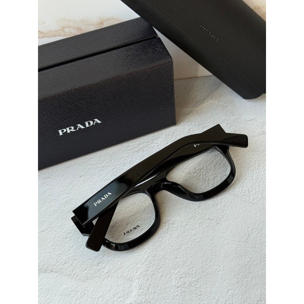 Prada NEW Prada PR D08U Black Unisex Eyeglasses Frames Size ONE SIZE - 3 Thumbnail