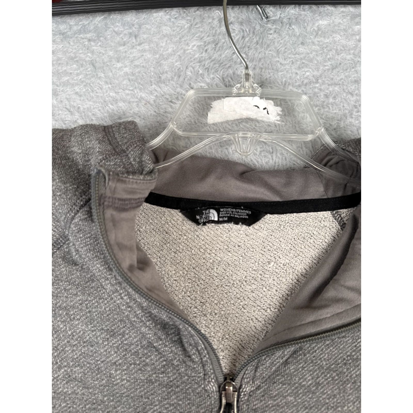 The North Face The North Face Hoodie Women M Gray Full Zip Terry Fabric Logo Regular Fit 34in Chest Sports Activewear Mens Womens Girls Boys Size M / US 6-8 / IT 42-44 - 7 Thumbnail
