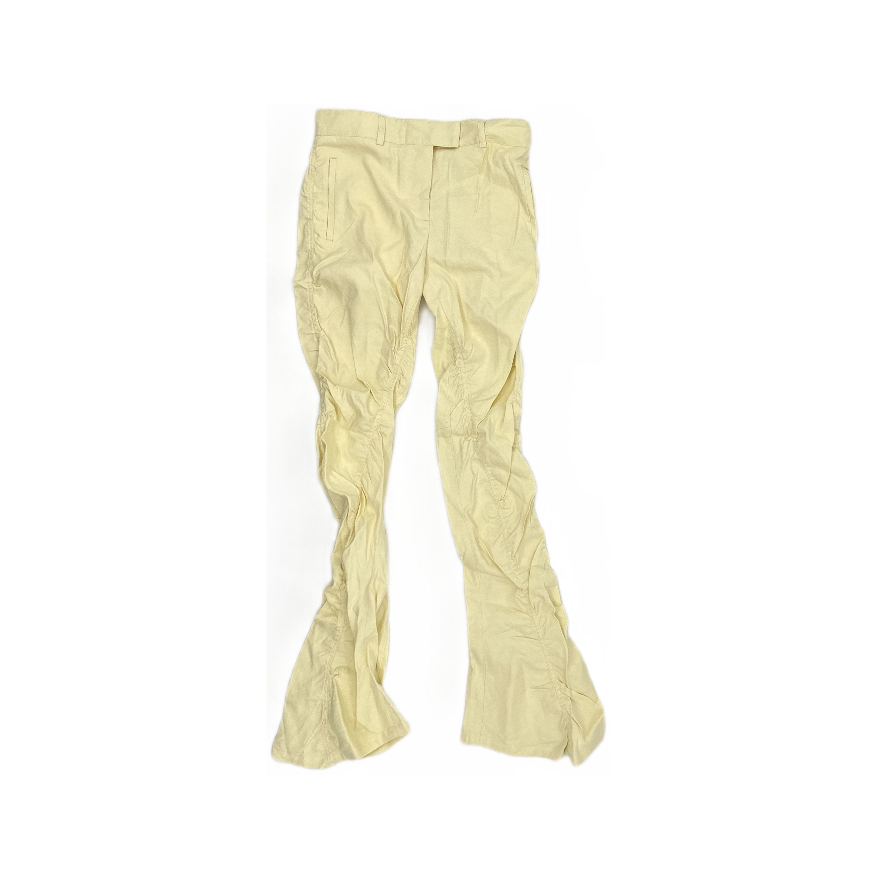 Acne Studios Acne Studios Ruched Yellow Pants Size 34 Size 24" / US 00 / IT 34 - 1 Thumbnail