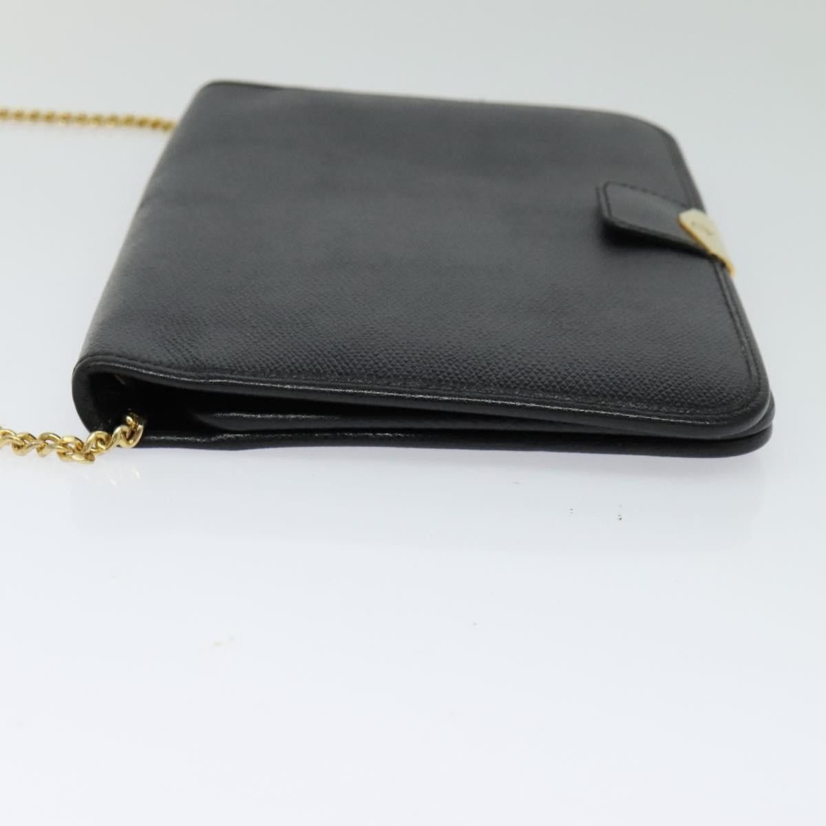 Dior DIOR Chain Shoulder Bag Leather Navy Gold Size ONE SIZE - 3 Thumbnail