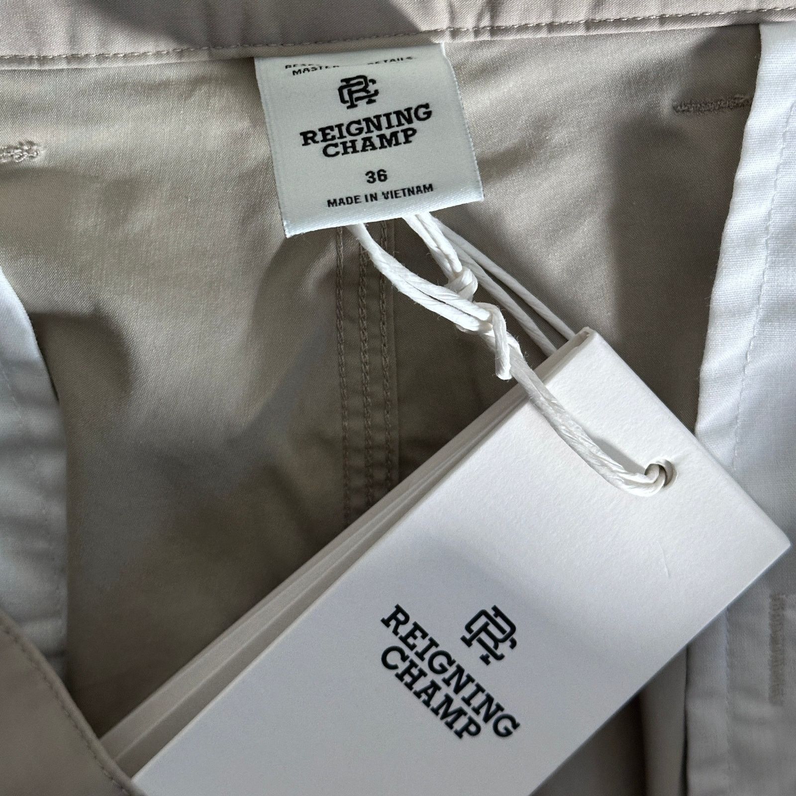 Reigning Champ Solotex Cotton Carrot Standard Dove Tan Pant Size US 36 / EU 52 - 11 Thumbnail