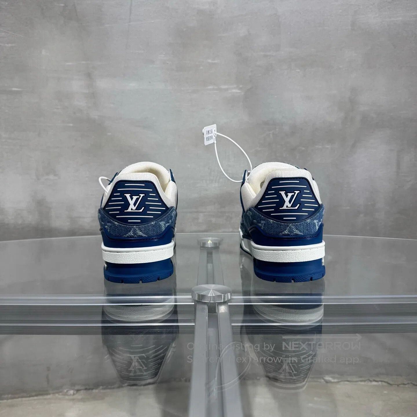 Louis Vuitton Louis Vuitton Trainer: Blue and White Jeans board shoes Size US 5.5 / IT 35.5 - 5 Thumbnail
