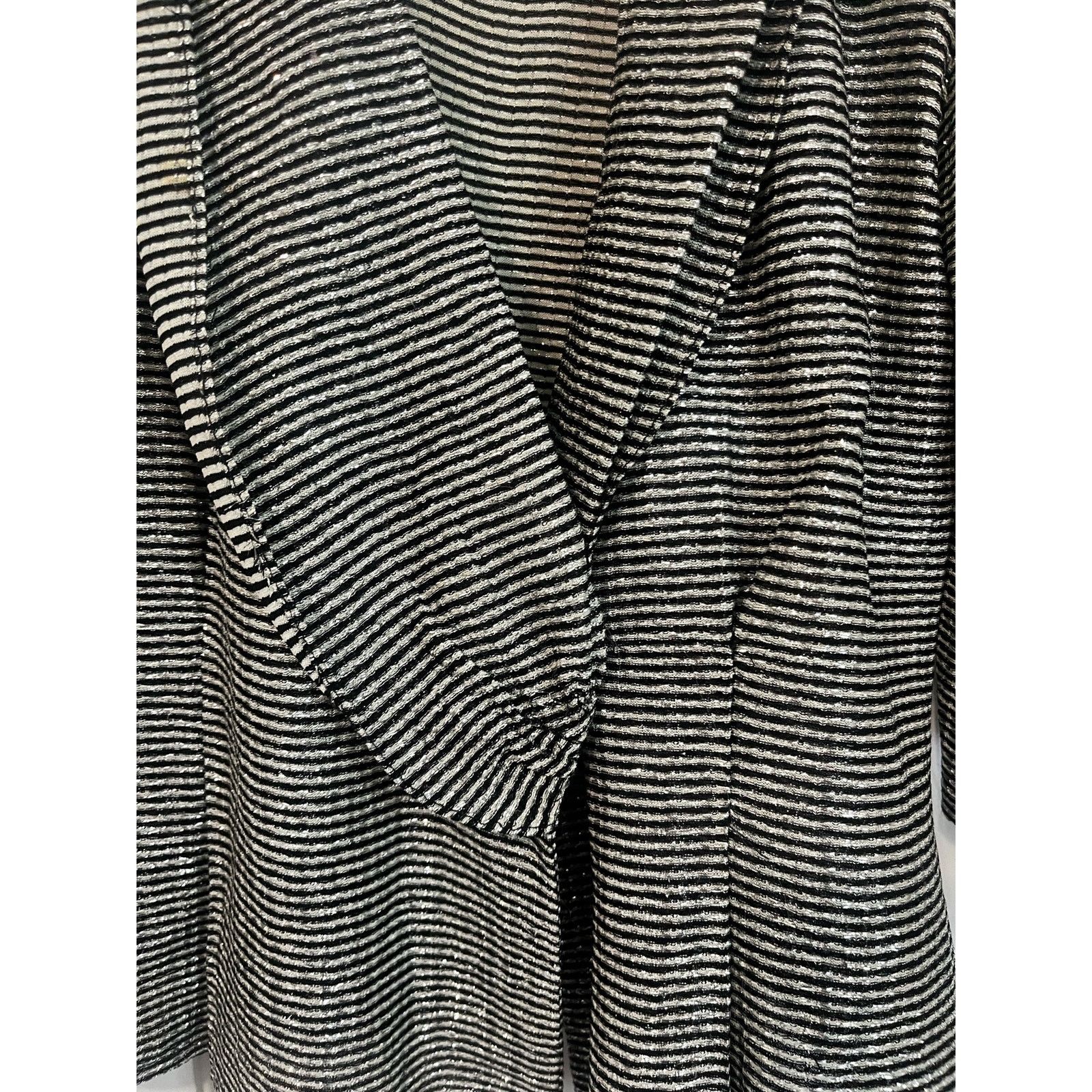 Vintage Vintage 90s California Silver Black Wrap Crop Top Small Med Size M / US 6-8 / IT 42-44 - 5 Thumbnail
