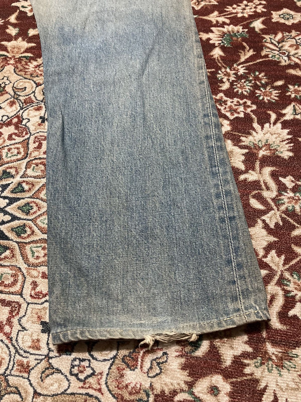 Japanese Brand Vintage Distressed Sewing Chop Jeans Size US 30 / EU 46 - 17 Thumbnail