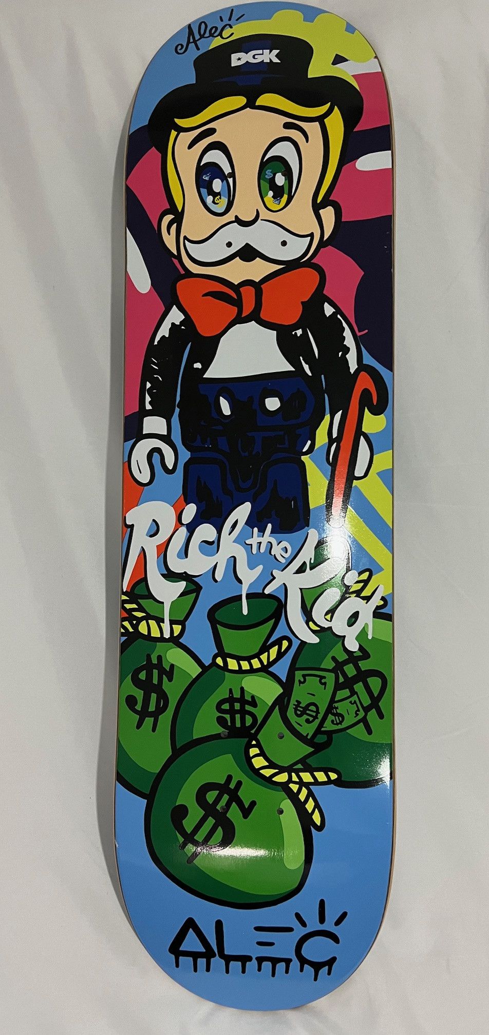 image of Alec Monopoly x Dgk X Rich The Kid Skateboard Deck