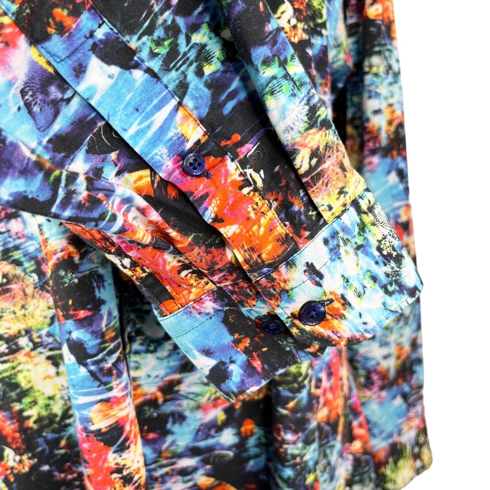 Jared Lang Jared Lang Button Down Shirt Tropical Fish Large Vacation Size L / US 10 / IT 46 - 3 Thumbnail
