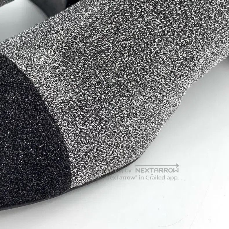 Chanel Chanel Silver-gray stitching sequin square toe thick heel Size US 7.5 / IT 37.5 - 9 Thumbnail