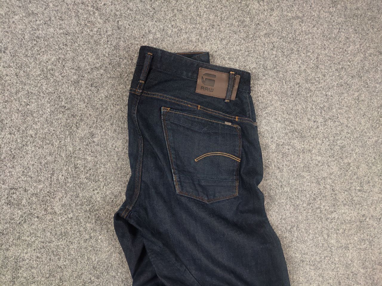 G-Star G-Star Raw Scutar 3-D Slim Tapered Dark Denim Jeans Vintage Size US 33 - 4 Thumbnail