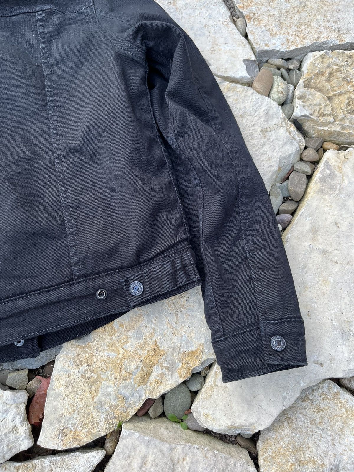 Levi's Levi’s sherpa trucker jacket denim full black levis gothic Size S / US 4 / IT 40 - 19 Thumbnail