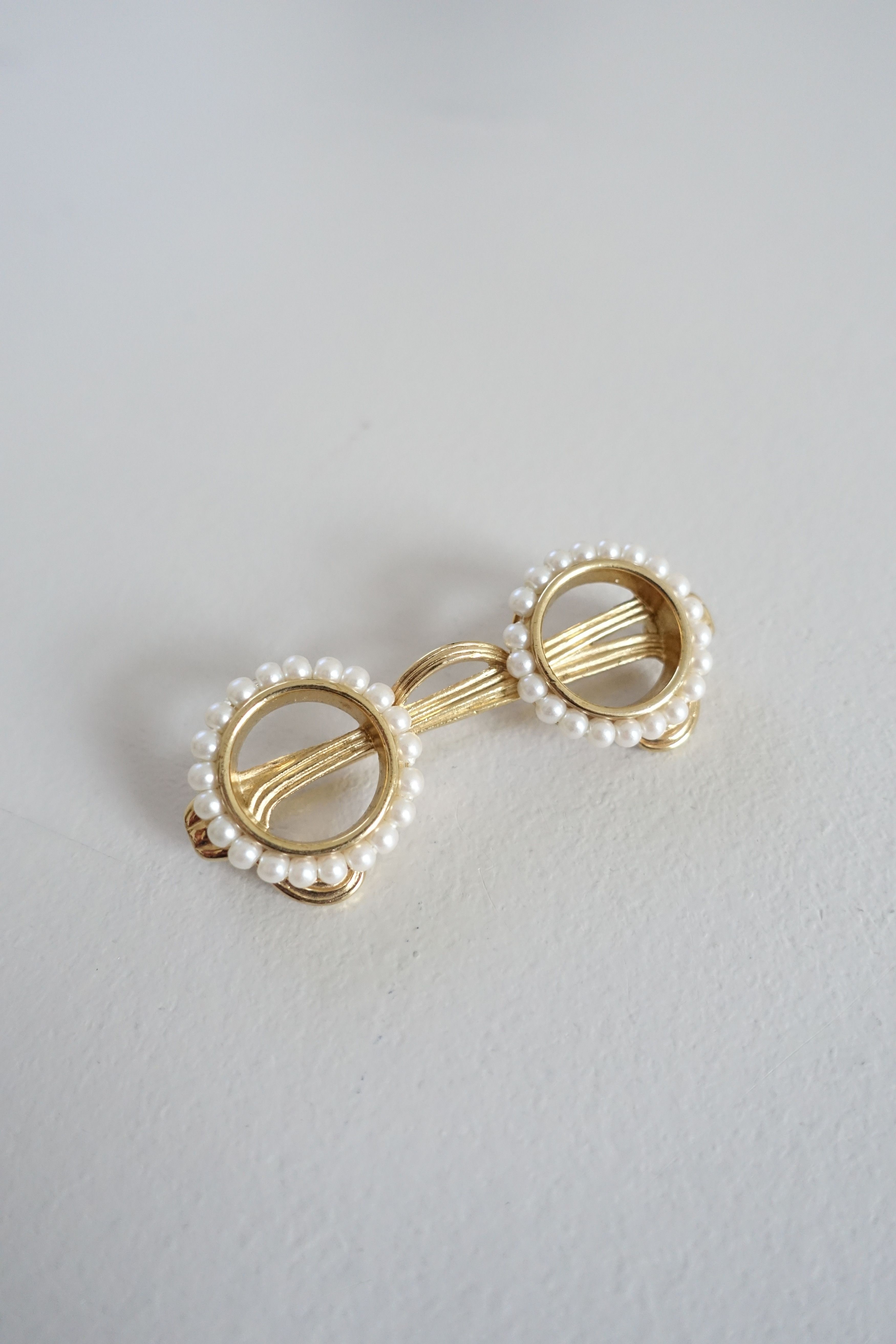 Vintage Vintage Faux Pearl Glasses Brooch Pin Size ONE SIZE - 2 Thumbnail