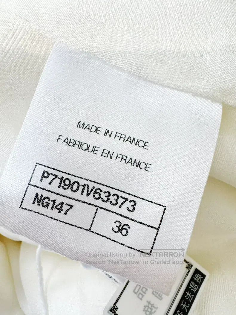 Chanel Chanel White soft tweed round-neck long-sleeved jacket Size XS / US 0-2 / IT 36-38 - 6 Thumbnail