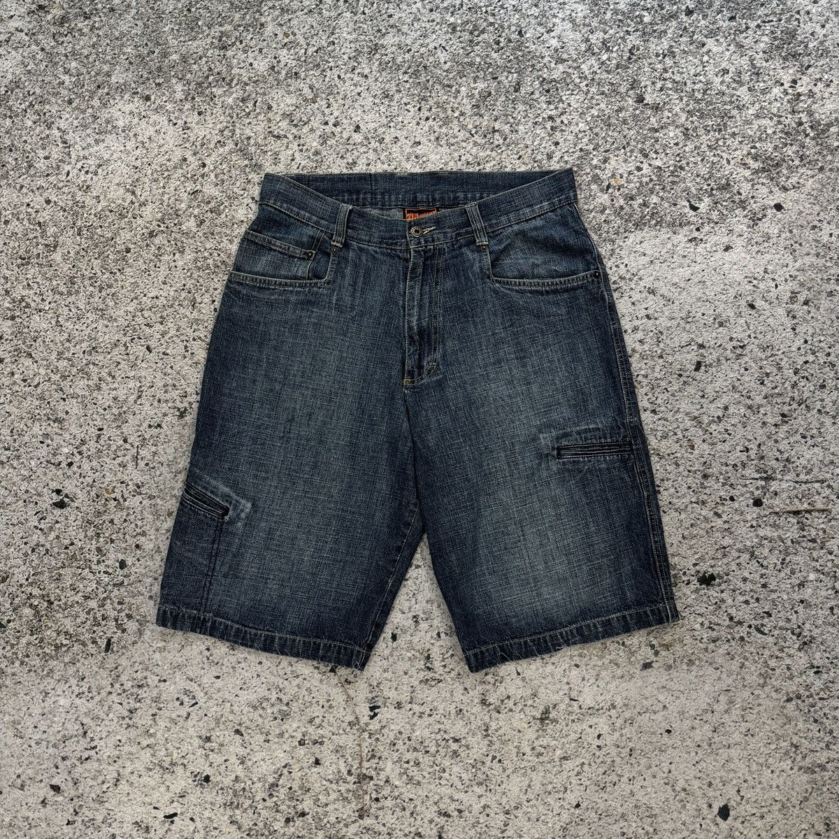 Vintage Y2K Kikwear Denim Cargo Pocket Shorts Grunge Jnco Skater Size US 34 / EU 50 - 1 Thumbnail