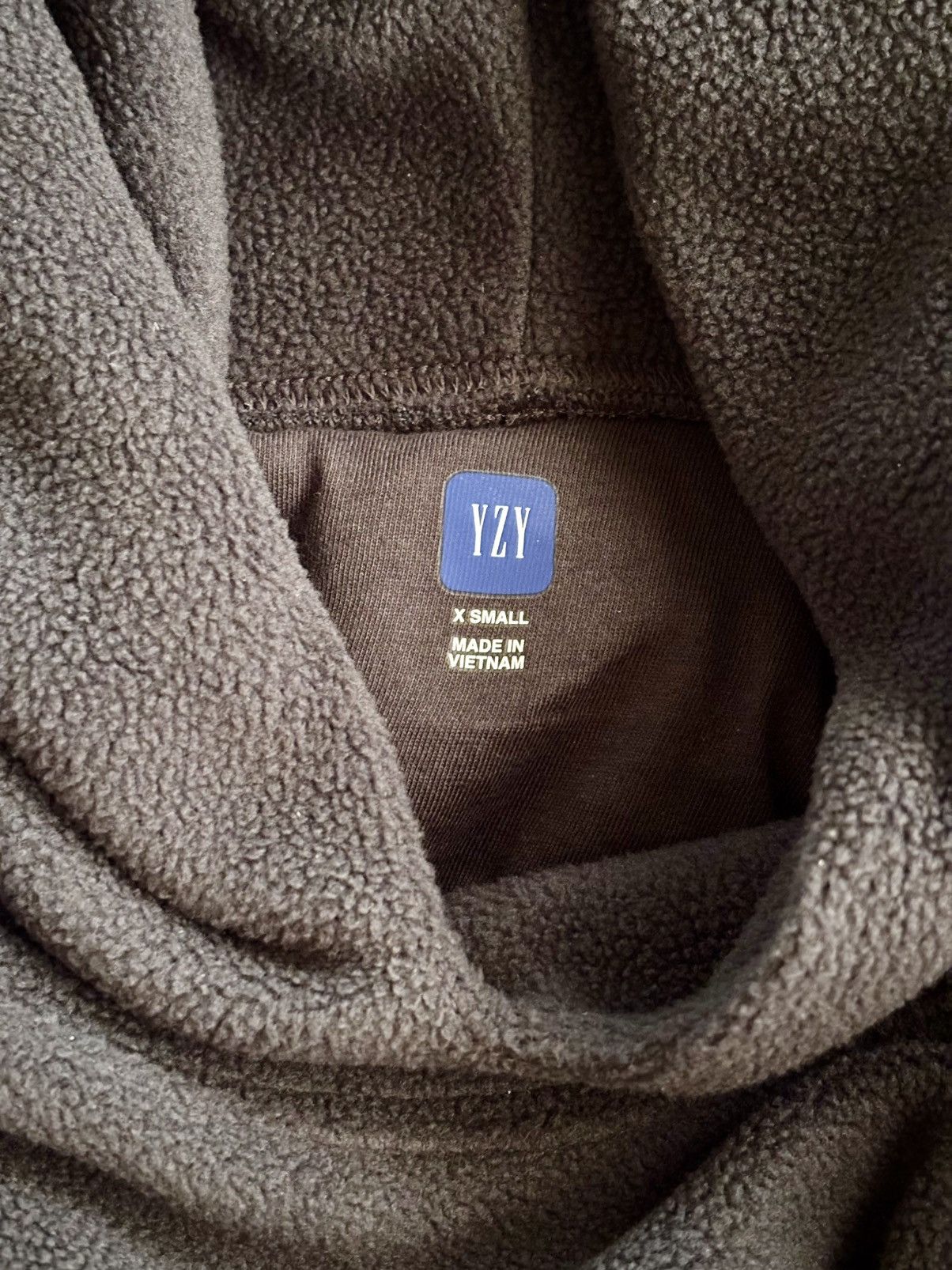Gap × Kanye West × Yeezy Yeezy Gap Padded Polar Fleece Logo Hoodie Dark Grey - XS Size US XS / EU 42 / 0 - 6 Thumbnail