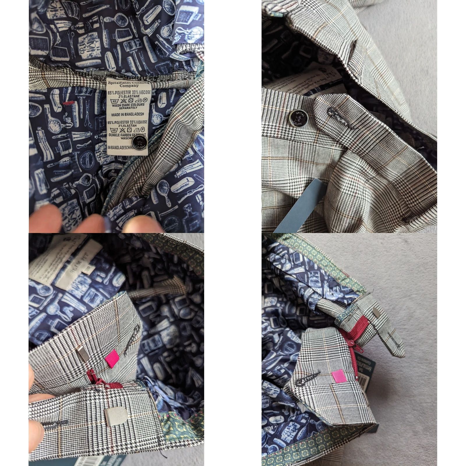 CO SPITALFIELDS Pants Trousers Slim Fit Mens Size 32R Gray NWT Regular 32r Men Clothing Co Size US 32 / EU 48 - 8 Thumbnail