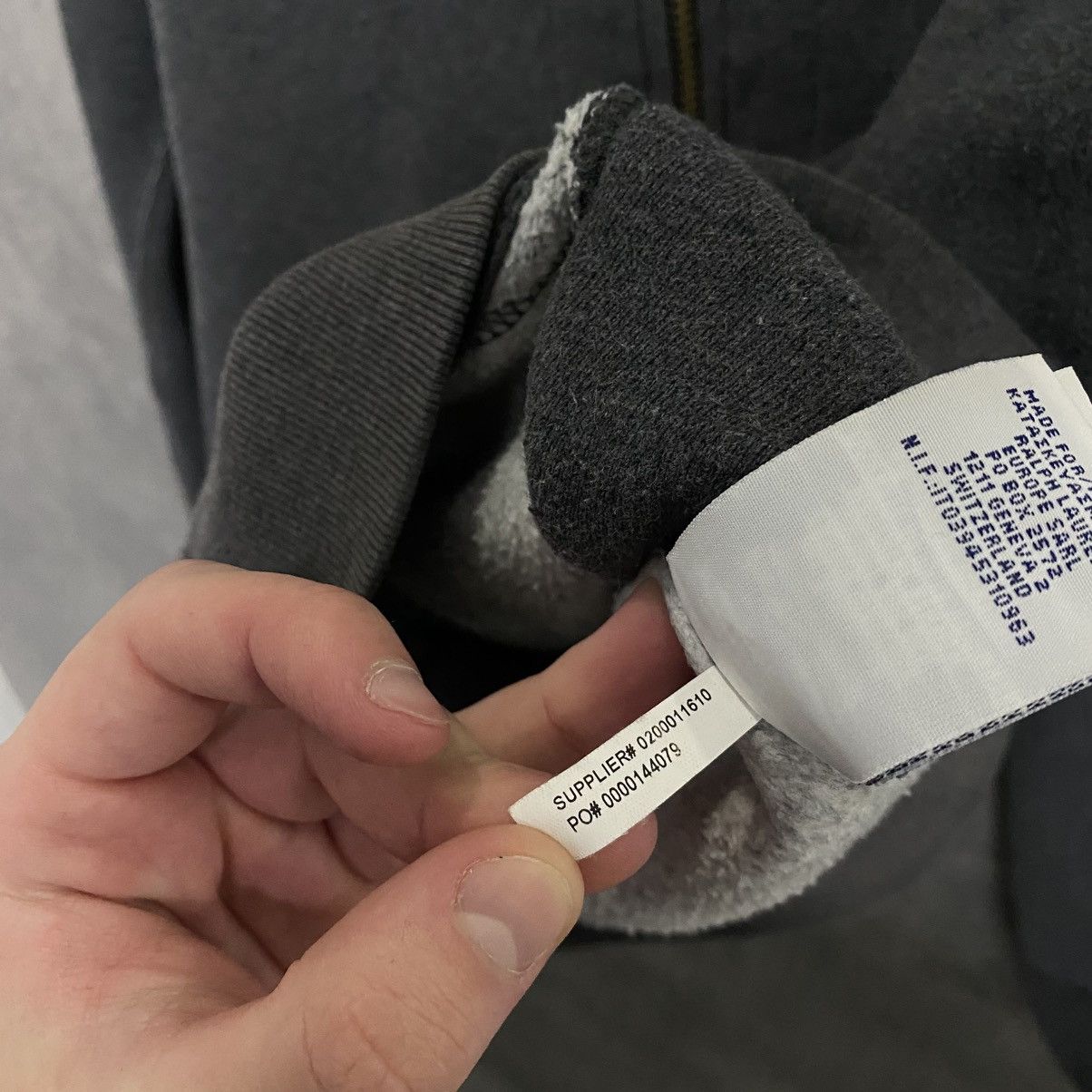 Polo Ralph Lauren Vintage Polo Ralph Lauren Zip Hoodie Grey Size US S / EU 44-46 / 1 - 12 Thumbnail