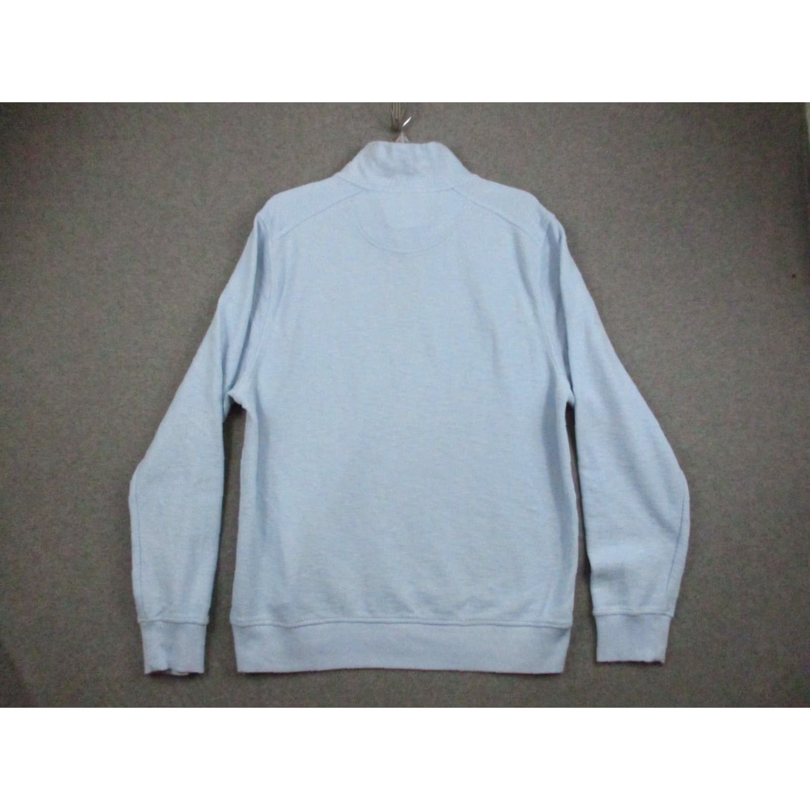 Vintage Charleston Threads Pullover Shirt Mens Large Sky Blue Long Sleeve 1/4 Snap Knit Logo Classic Nautical Fish 90s? Size US L / EU 52-54 / 3 - 5 Thumbnail