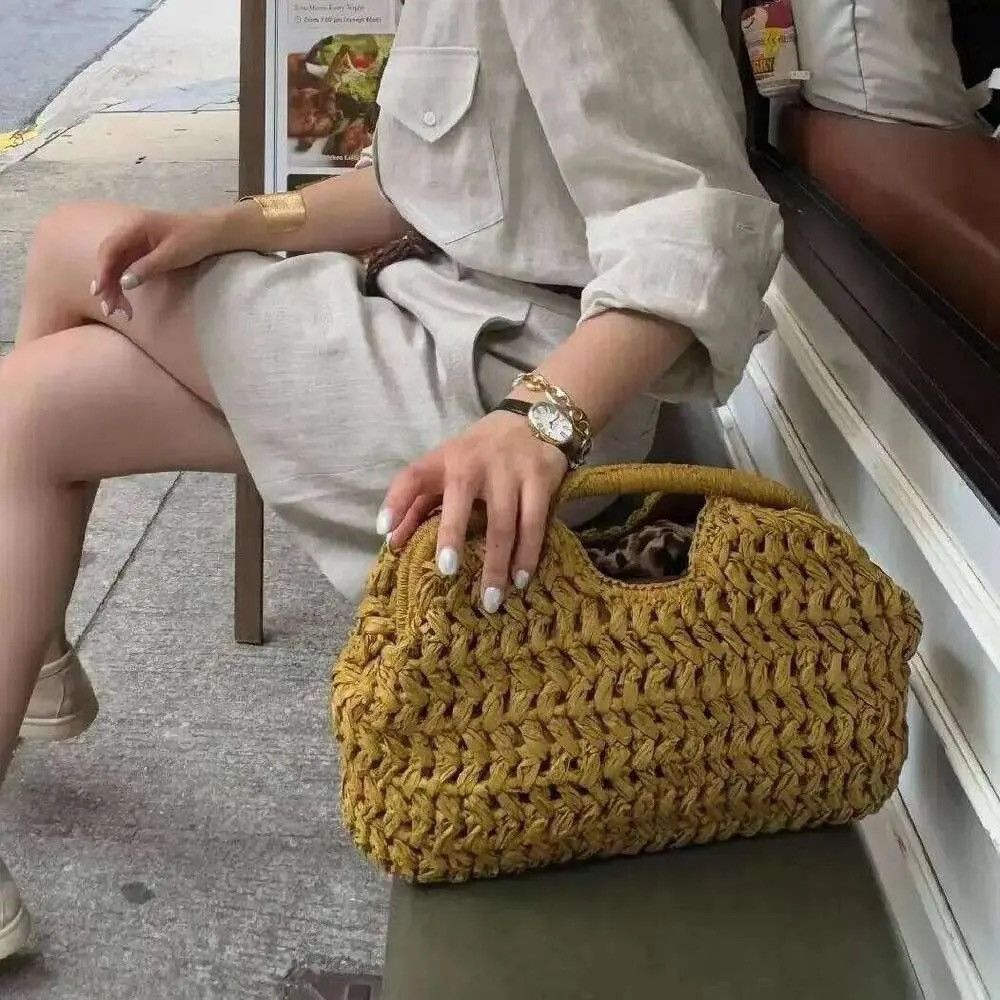 Other Elegant Woven Beach Vacation Summer Shoulder Handbag Bag Size ONE SIZE - 1 Thumbnail