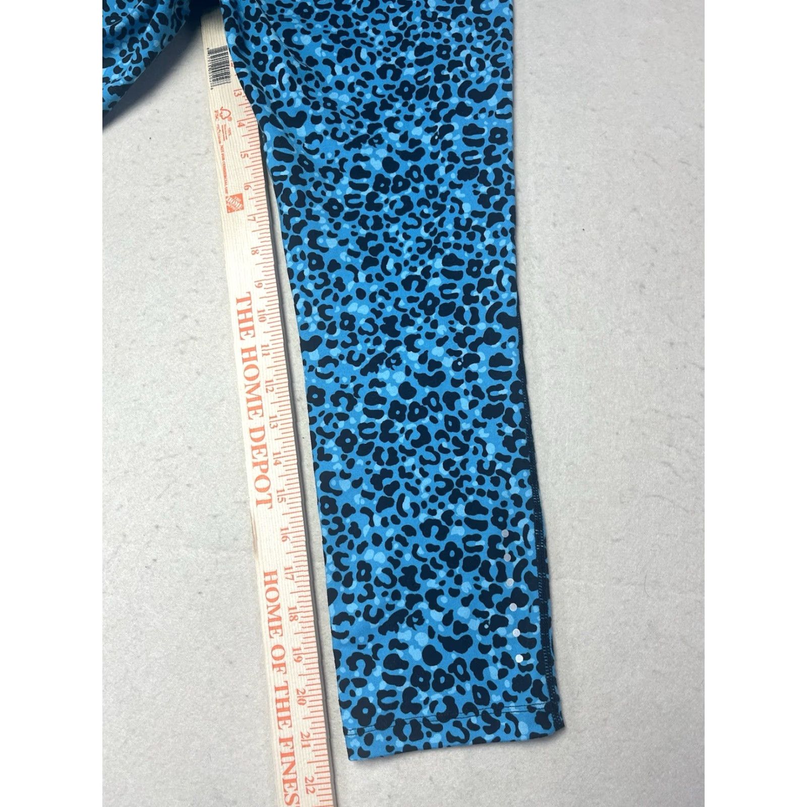 Nike Nike Dri Fit Pants Leggings M Blue Athletic Womens Skinny Tights Style: Pants, Leggings, Activewear, Yoga, Casual, Travel Size 32" / US 10 / IT 46 - 5 Thumbnail