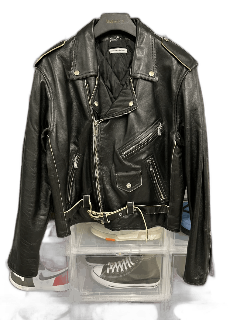 Enfants Riches Deprimes vintage black leather motorcycle jacket Size US L / EU 52-54 / 3 - 1 Thumbnail