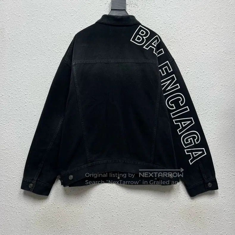 Balenciaga Balenciaga Distressed Denim Jacket XL. Size US XL / EU 56 / 4 - 2 Thumbnail