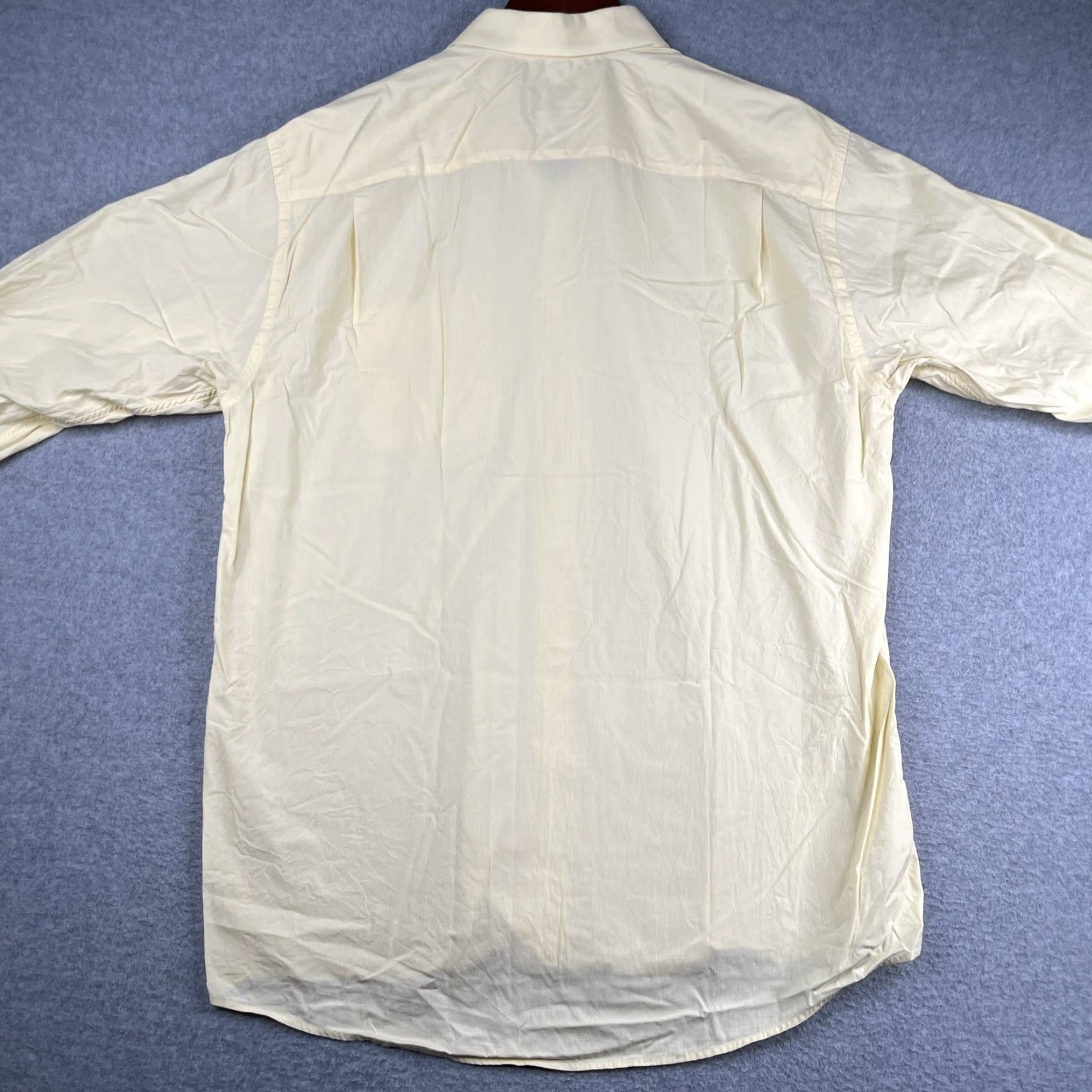 Eton Eton Ganghester Shirt 42 Mens Yellow Striped Button-Up Long Sleeve Cotton Woven Classic Casual Size US XL / EU 56 / 4 - 7 Thumbnail