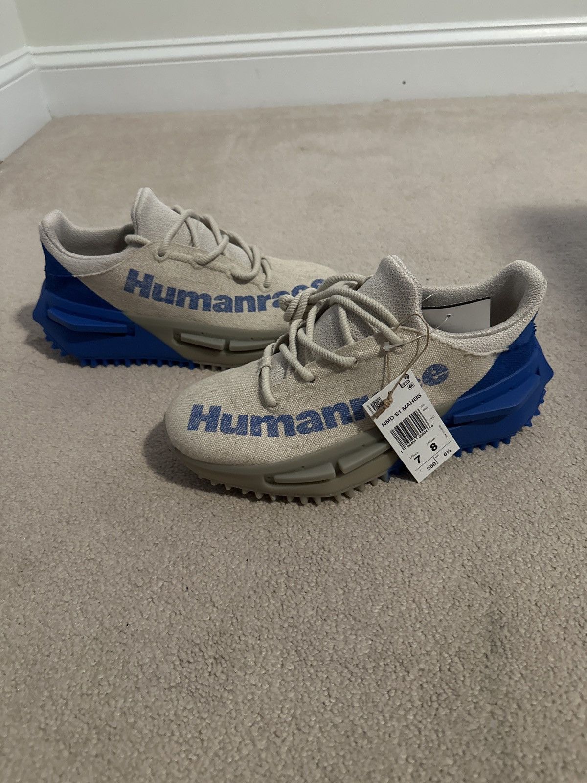 Adidas NWT adidas NMD S1 Pharrell Humanrace Mahbs Oatmeal | Grailed