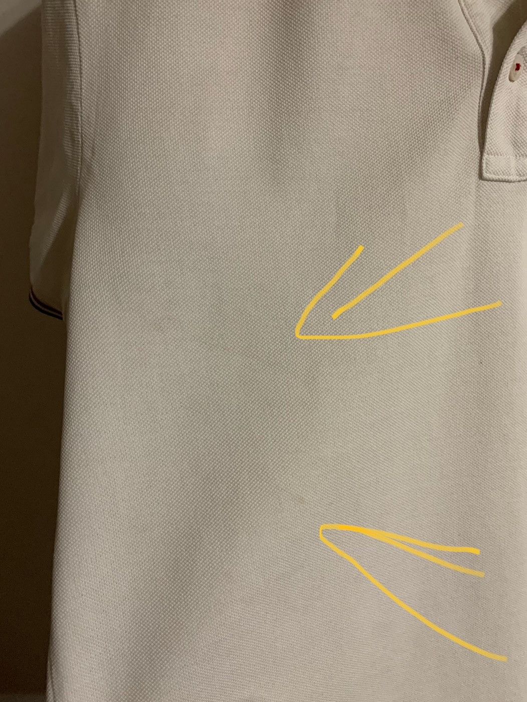 Moncler polo size M white