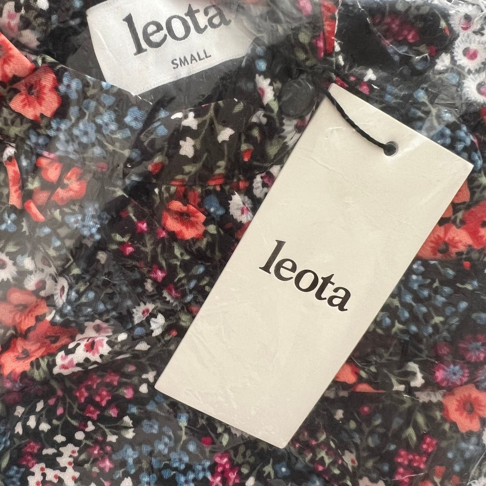 Other Leota Black Floral Skyler Cropped Jumpsuit, S Size 27" / US 4 / IT 40 - 6 Thumbnail