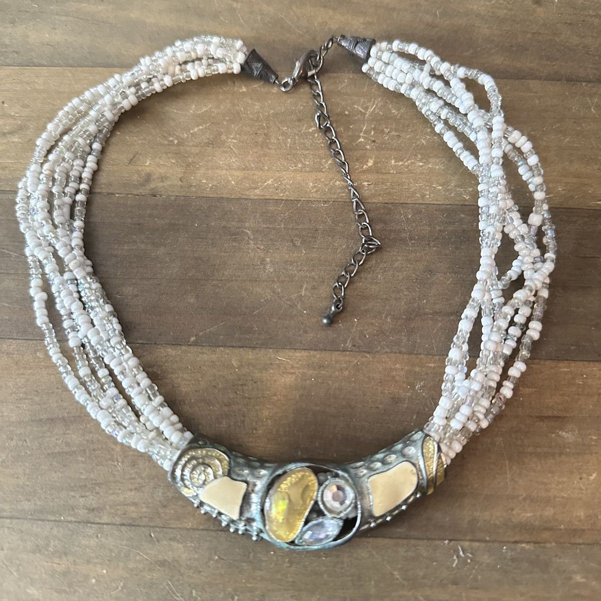 Other Multi strand bead sliding abstract pendant necklace Size ONE SIZE - 6 Thumbnail